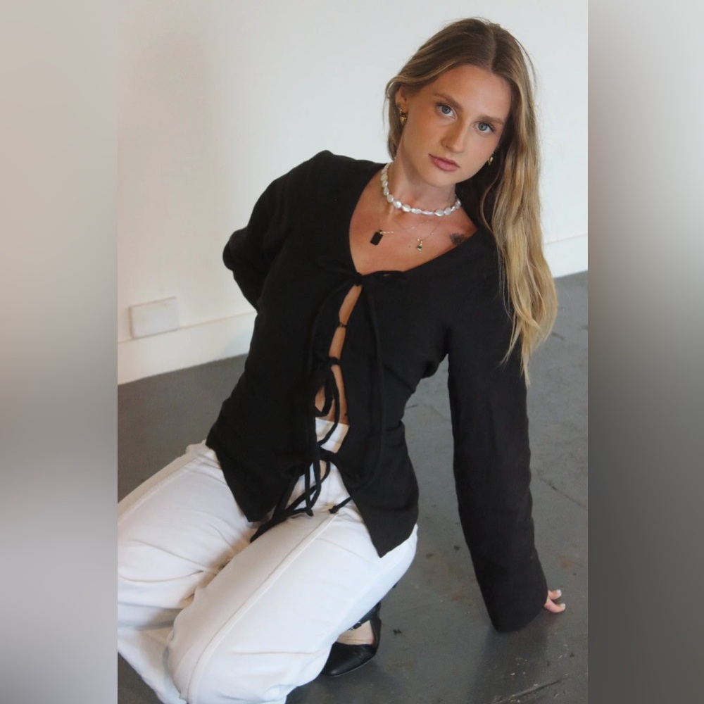In May Lily Blouse in Black